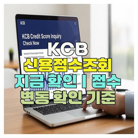  KCB 신용점수조회 지금 확인｜점수 변동 확인 기준
