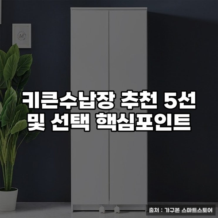  키큰수납장 추천 5선 및 선택 핵심포인트