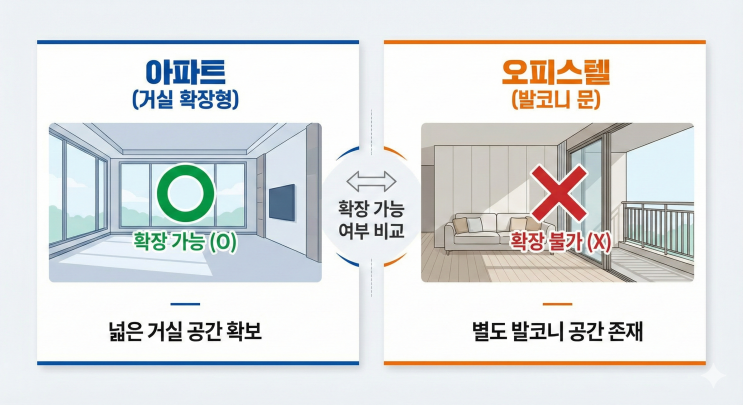  [부동산 팩트체크] 오피스텔 발코니 합법화? 설치는 OK, 확장은 절대 NO!