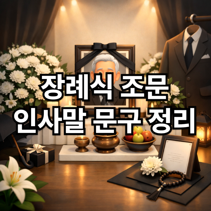  장례식 조문 인사말 문구 정리｜직접 못 갈 때 전하는 위로말
