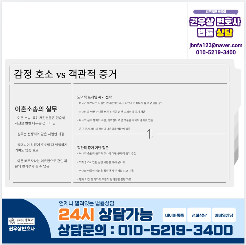 암 투병 아내와의 이혼재산분할, 과도한 요구에 1억 4천 지켜낸 실제 사례 관련 이미지 5