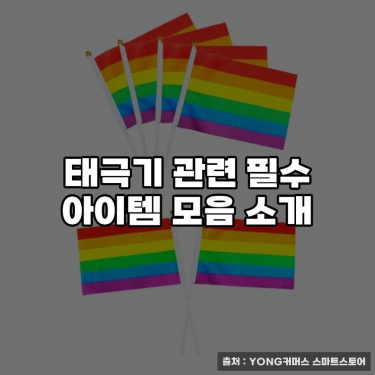  태극기 관련 필수 아이템 모음 소개