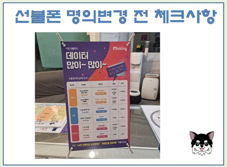  대전에서 선불폰 명의변경 전 꼭 확인할 것 알아보자