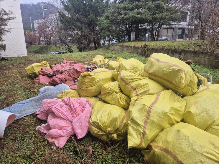  전주 효자동에서 유품정리 및 폐기물처리 했던 과정