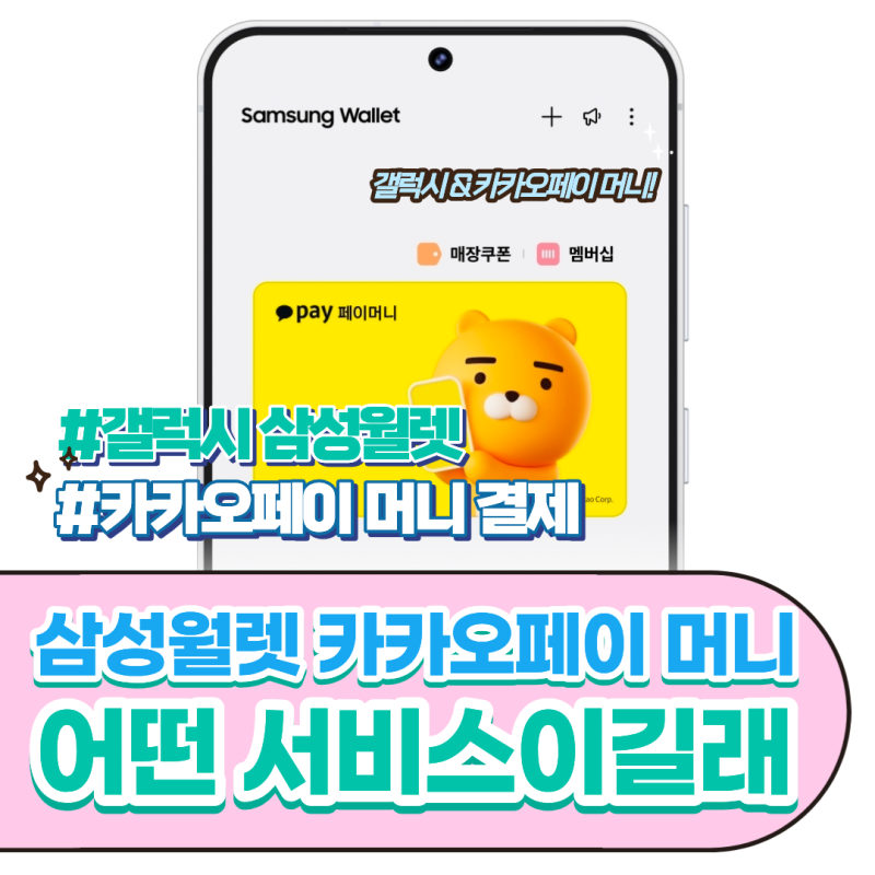 [REVIEW] 갤럭시 전용! 삼성월렛에 카카오페이 머니를 등록해보았다