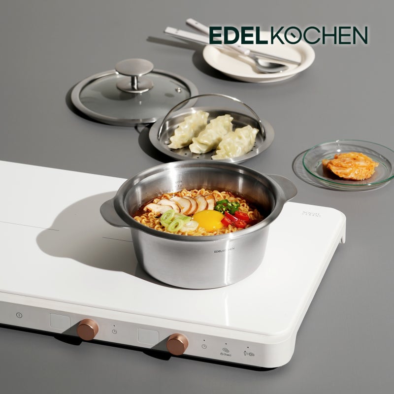 에델코첸 통3중 미니미니팟 인덕션 스텐 뚝배기 16cm, 찜기와 솥밥까지 완벽!