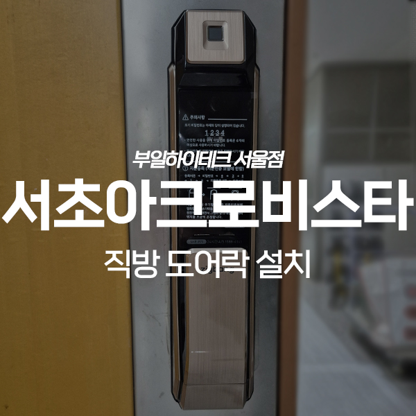  서초구 서초동 아크로비스타 직방 푸시풀 도어락 교체 설치