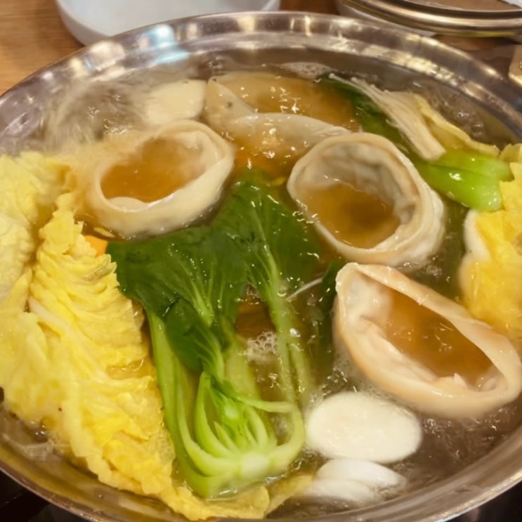  [인천 송도 맛집] 개성손만두 송도점｜비 오는 날 샤브만두전골 제대로 즐긴 솔직 후기