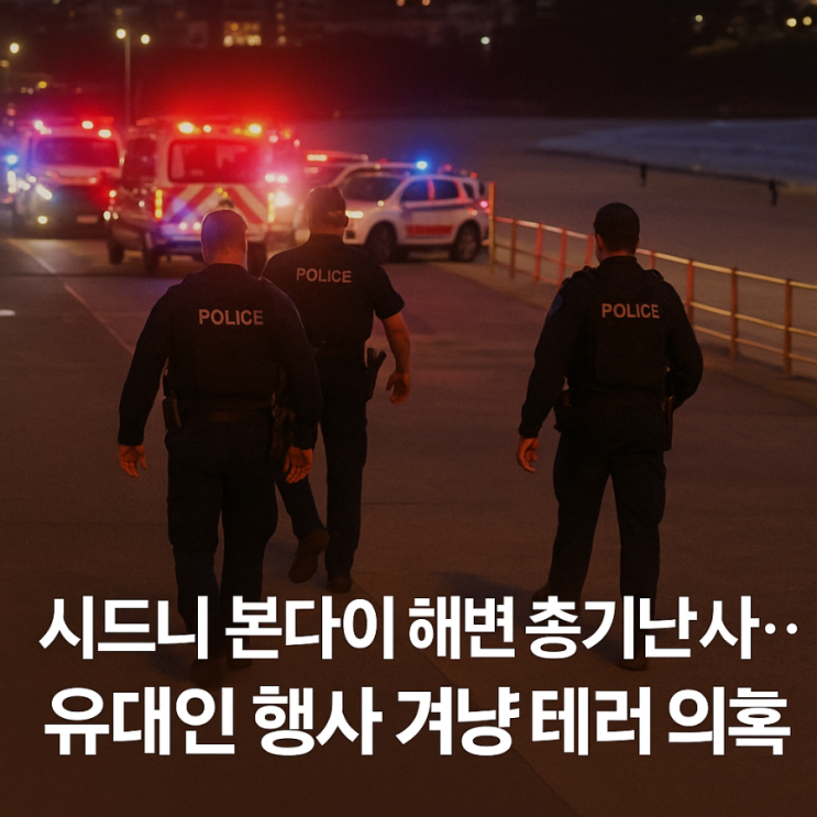 <b>시드니</b> 본다이 해변 <b>총기난사</b>...11명 사망, 29명 부상