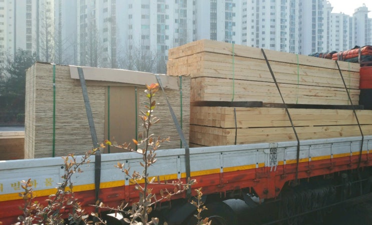  목재 제재목 (소나무, 낙송, 뉴송) 오비끼, 투바이, 다루끼 판매