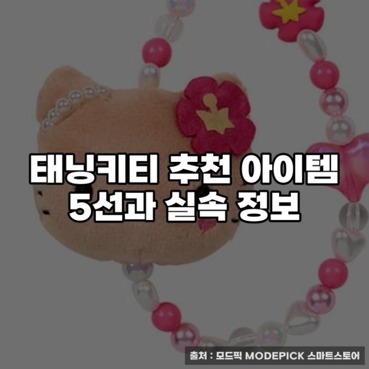  태닝키티 추천 아이템 5선과 실속 정보
