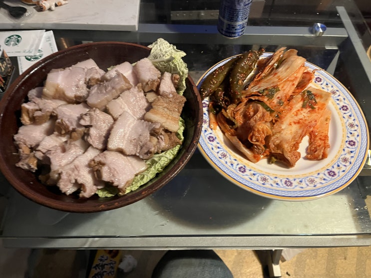  [주말일기] 너무 느끼한 수육 / 사케 데워먹기 / 두부 두루치기