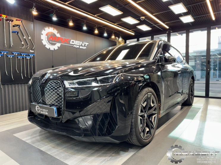  BMW iX50 판금도색 자차보험수리 서비스센터 교환판정, 맥스덴트에서는 교환 없이 정밀복원