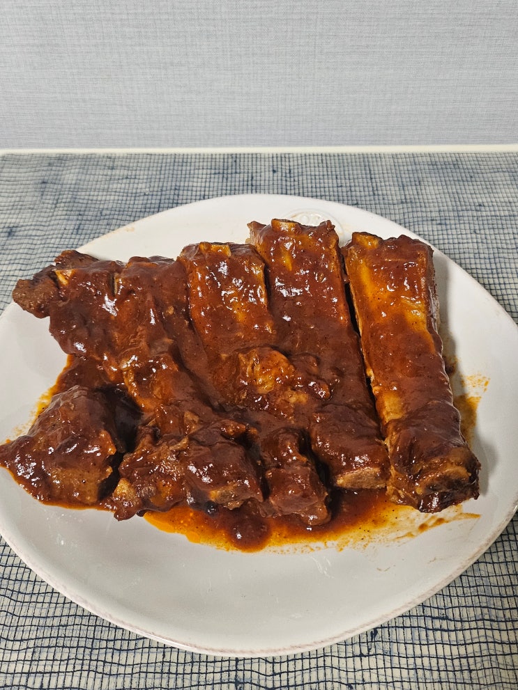  홈파티 메뉴추천 로코스 BBQ 애플 바베큐 폭립
