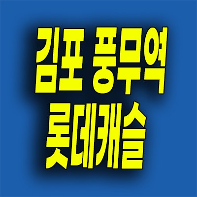  김포 풍무동 미분양아파트 풍무역 롯데캐슬 잔여세대 분양가 공급내용