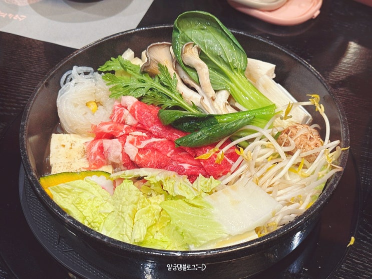  화정 맛집 스키야키 샤브샤브 옥소반 화정점 (아기의자 O)