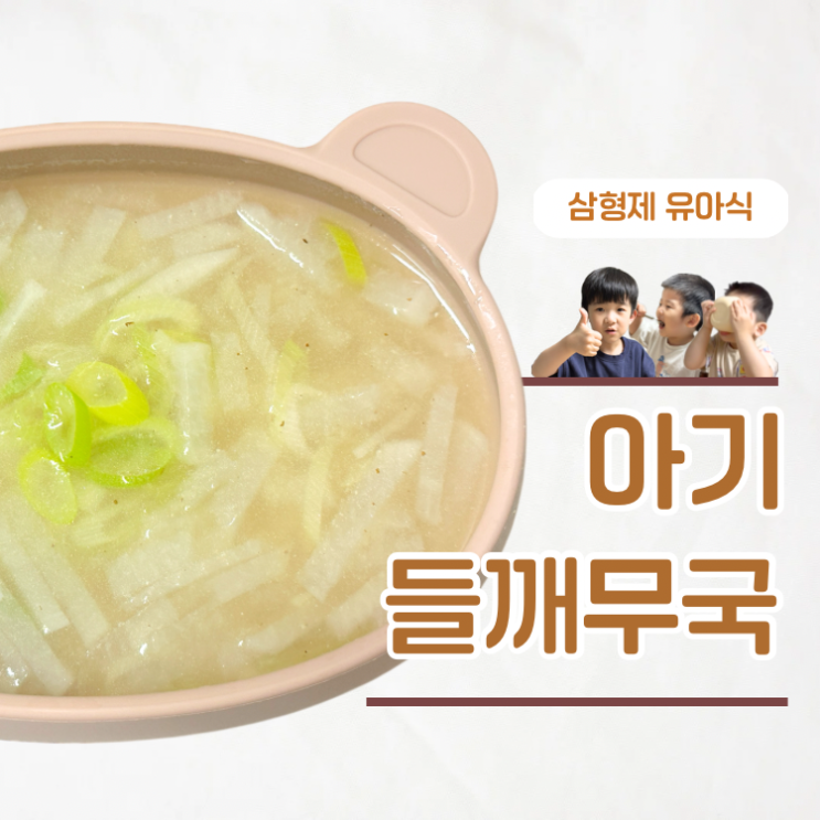  국 안먹던 아이도 잘 먹는 아기 들깨무국