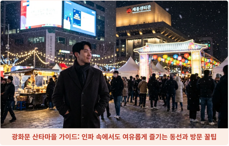  광화문 산타마을 가이드: 인파 속에서도 여유롭게 즐기는 동선과 방문 꿀팁