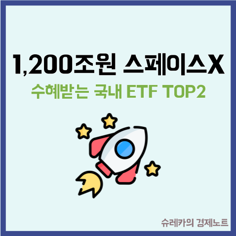  1200조원 스페이스X 상장 시 수혜 받는 국내 ETF TOP2