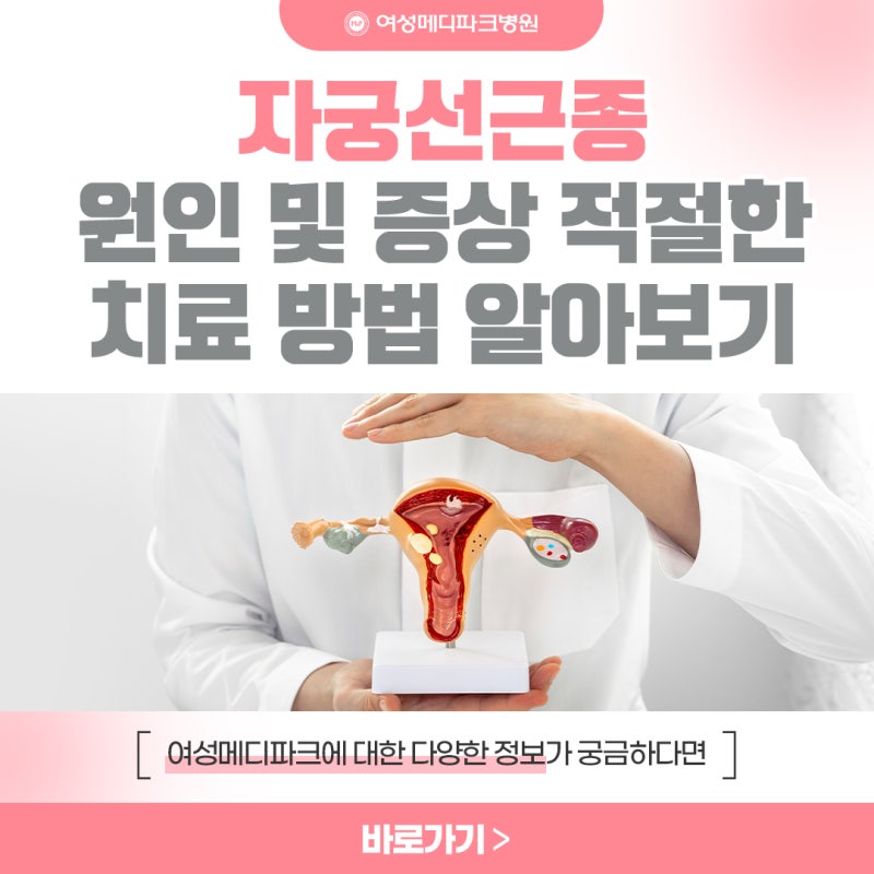 자궁선근종 원인 및 증상 적절한 치료 방법 알아보기