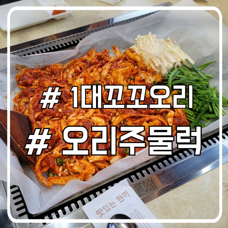  대부도맛집 1대꼬꼬오리｜떡볶이 같은 달큰한 오리주물럭 후기