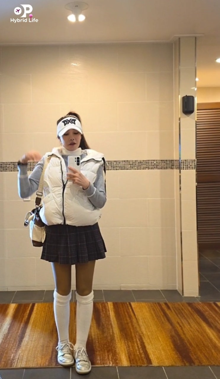  겨울골프웨어 추천! 기모스타킹 방한 코디 내돈내산 리뷰 (Winter Golf Wear)