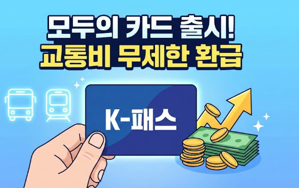  K-패스 모두의 카드 출시! 대중교통비 무제한 환급받는 법 총정리