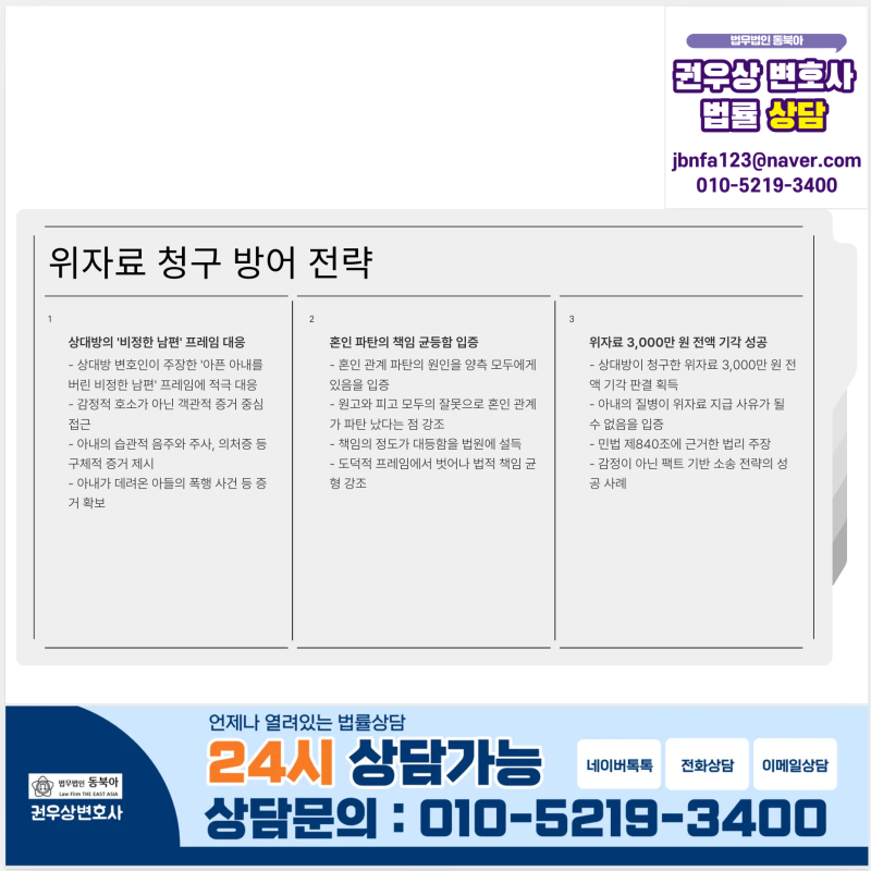 암 투병 아내와의 이혼재산분할, 과도한 요구에 1억 4천 지켜낸 실제 사례 관련 이미지 6
