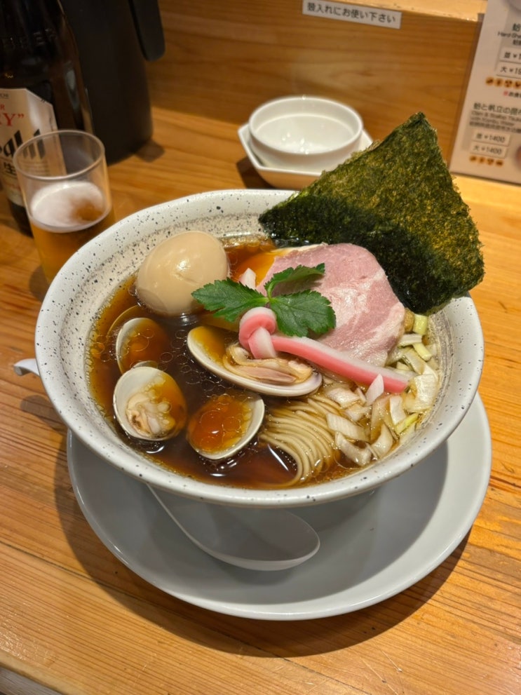  도쿄 긴자 라멘 맛집 조개로 만든 육수가 매력적인 무기토 올리브 Mugi to Olive