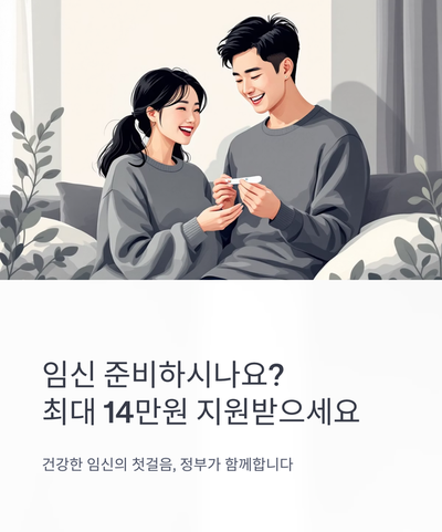  임신 준비 필수? '임신 사전건강관리 지원사업' 신청하면 검사비 14만원 지원! (난임 예방)