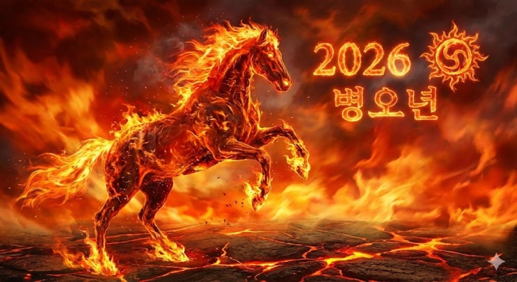  2026년 띠별 신년운 미리보기! 붉은 말의 기운을 타는 띠는?