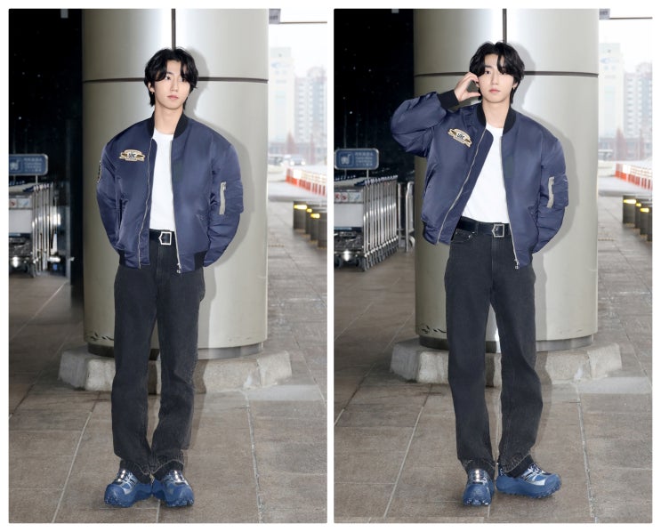 '트레이 키즈(Stray Kids) 한' 공항패션, 호카(HOKA) ‘마파테 스피드 2’ 눈길