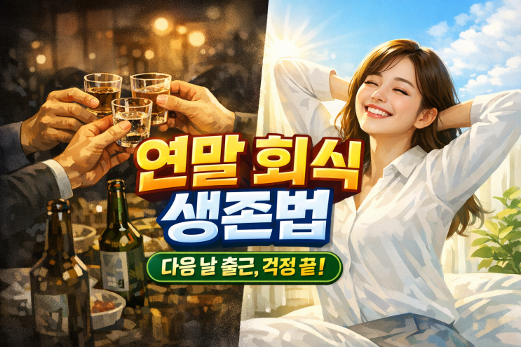  연말 회식, 다음 날 멀쩡하게 출근하는 법 (숙취해소 꿀팁 3)