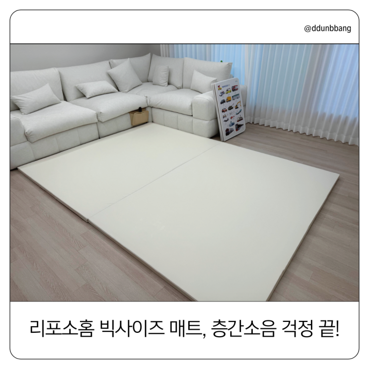  가성비 흘러 넘치는 리포소홈 빅사이즈 매트! 층간소음 걱정 끝! 