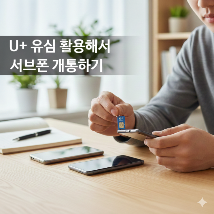 U+ 유심 활용해서 서브폰 개통하기