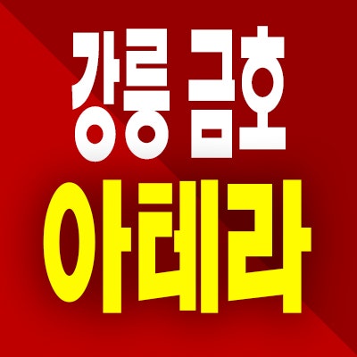  강릉 금호 아테라 분양가 회산동 미분양아파트 잔여세대 분양정보