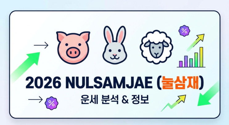  [2026년 삼재띠] 돼지띠, 토끼띠, 양띠 눌삼재 상세 분석 (출생년도별 대처법 A to Z)