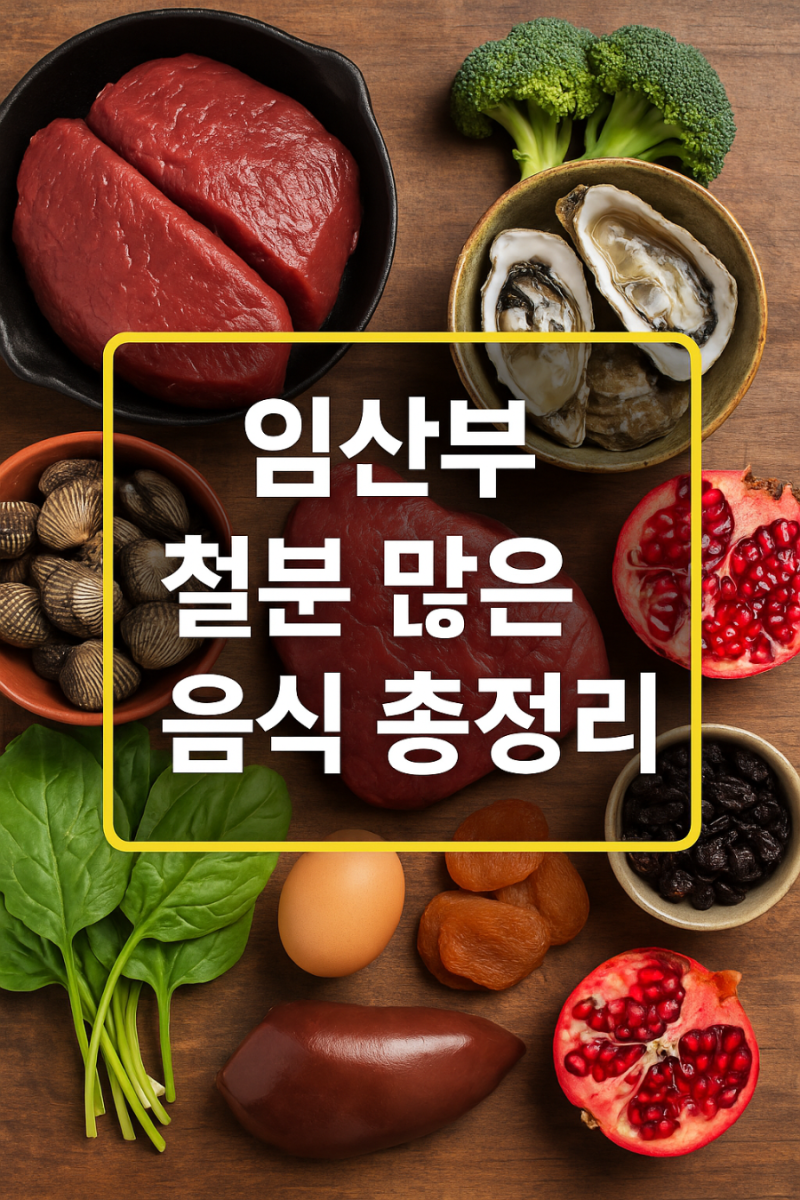 철분 많은 음식 순위 BEST 10