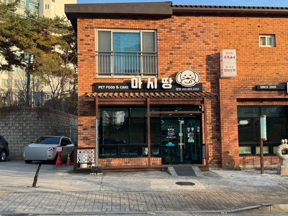 여름날 강아지 놀이터
