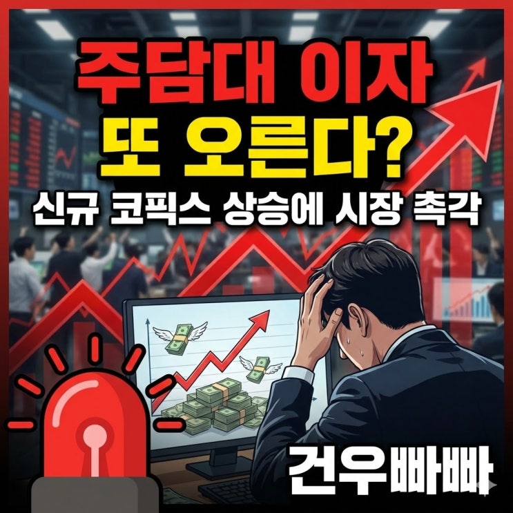<b>주담대 변동금리</b> 또 인상 신호, 코픽스 3개월 연속 <b>상승</b>