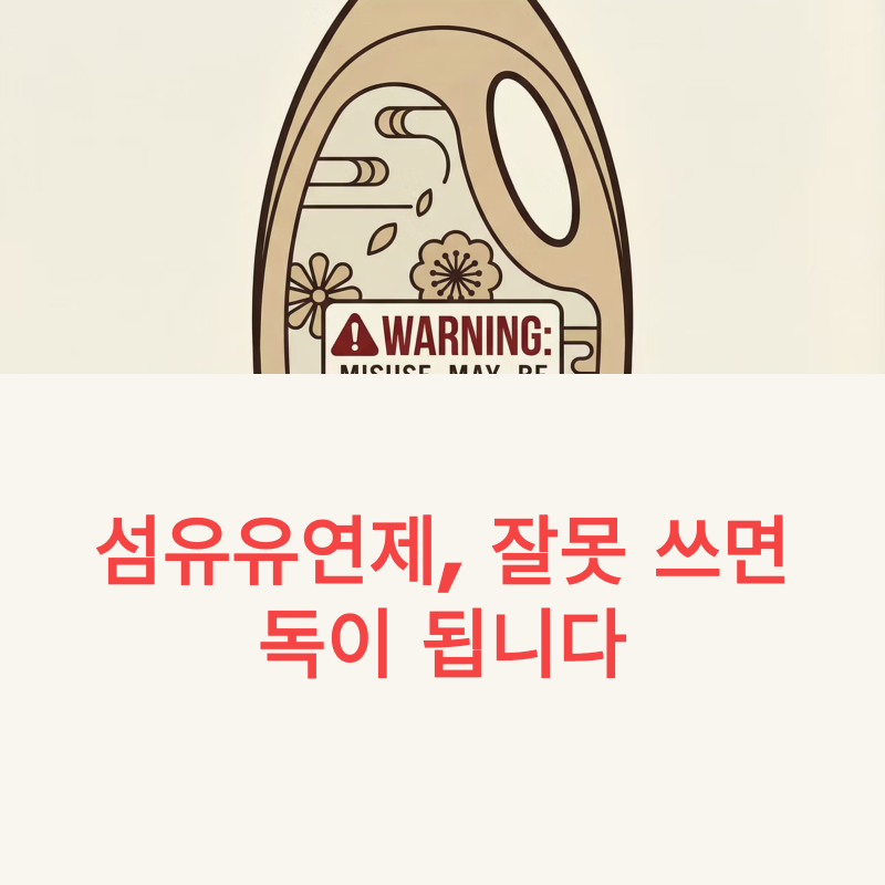 섬유유연제, 세탁기에 그냥 넣으면 ‘독’…올바른 사용법 따로 있다