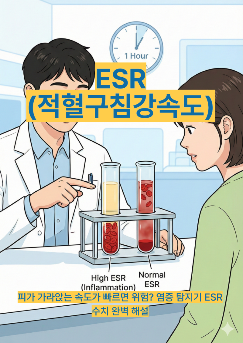 피가 가라앉는 속도가 빠르면 위험? 염증 탐지기 ESR 수치 완벽 해설