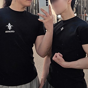인스타에서 핫한 짐웨어 브랜드, 카미드 머슬핏 반팔티 사이즈 비교