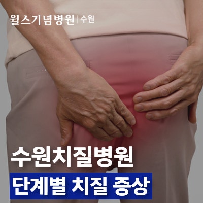 수원치질병원, 치질 단계별 증상 특징 정리