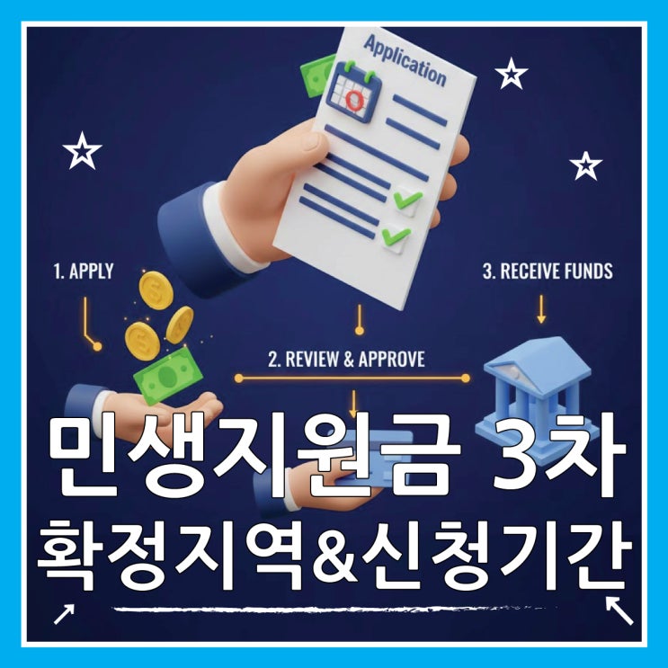  민생지원금 3차 확정 지역, 신청기간 놓치지 마세요