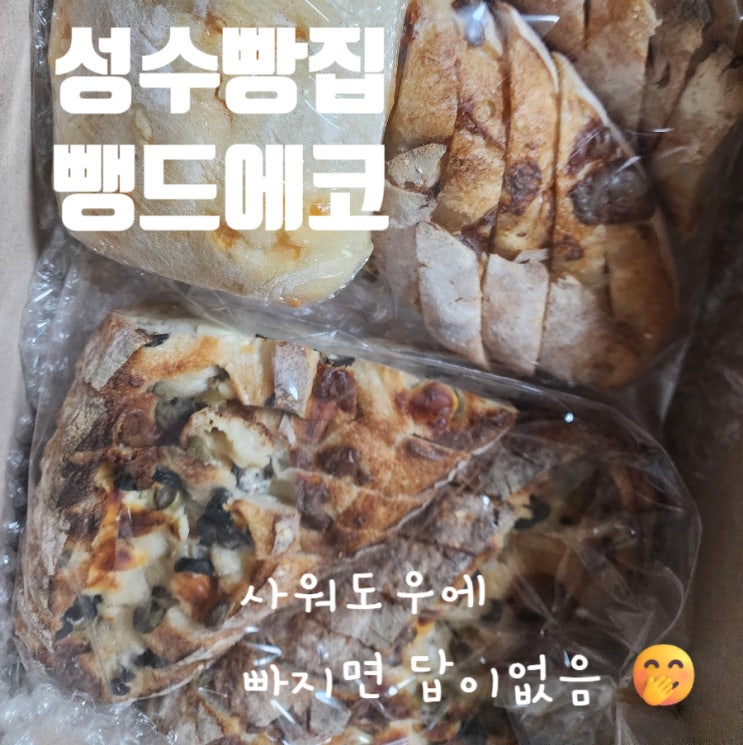  뺑드에코 건강한빵이에요 성수동 사워도우 맛집