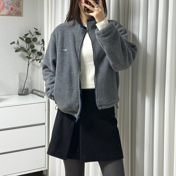  텍토 | 그레이 후리스 플리스 자켓 후기