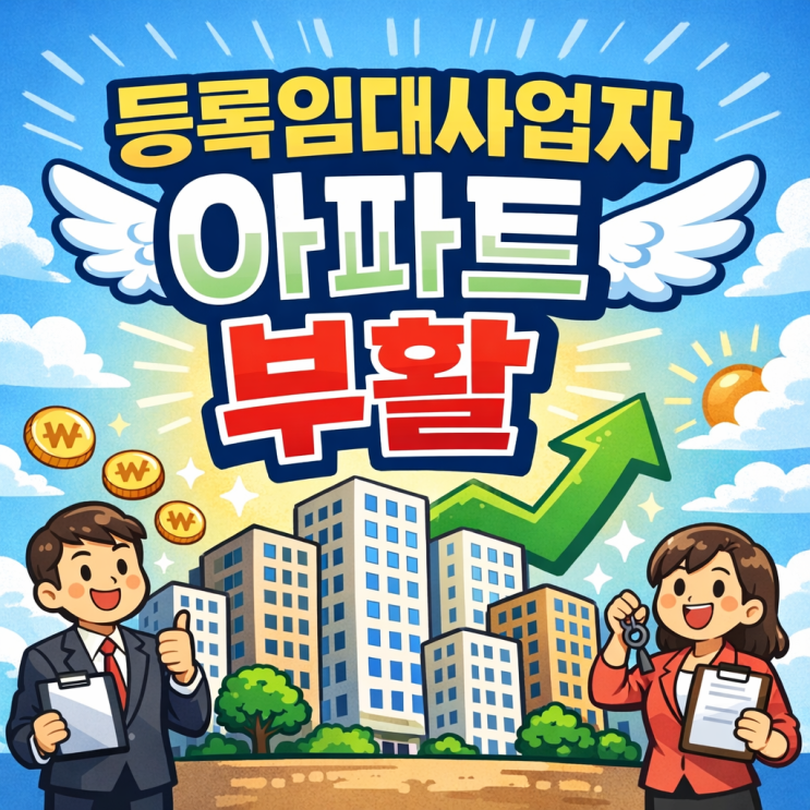  등록임대사업자 아파트 부활 2026 전망 종부세 양도세 혜택 (소형 아파트 투자)