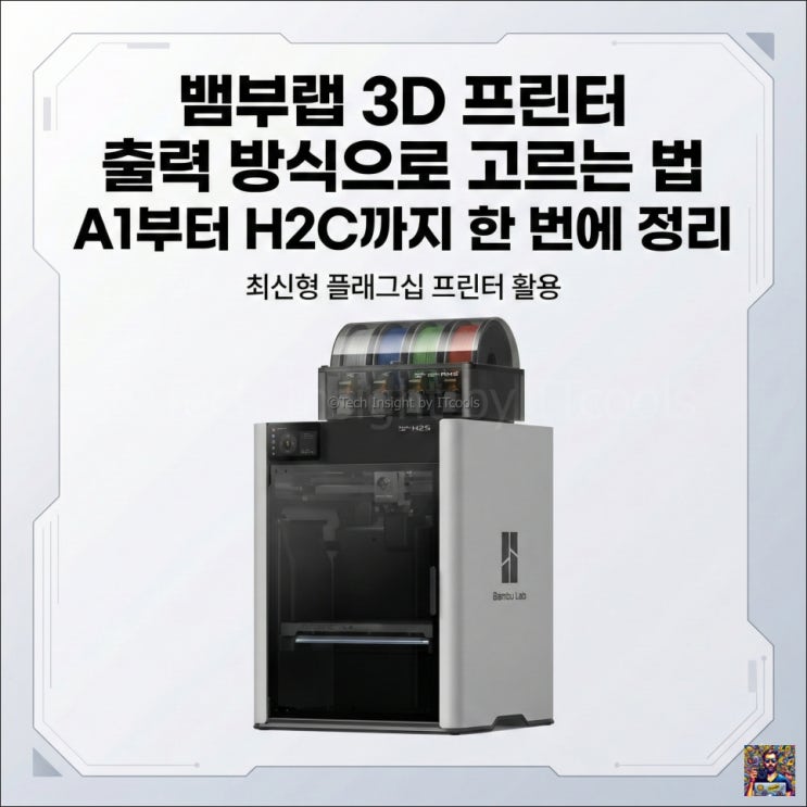  뱀부랩 3D 프린터 출력 방식으로 고르는 법 A1부터 H2C까지 한 번에 정리