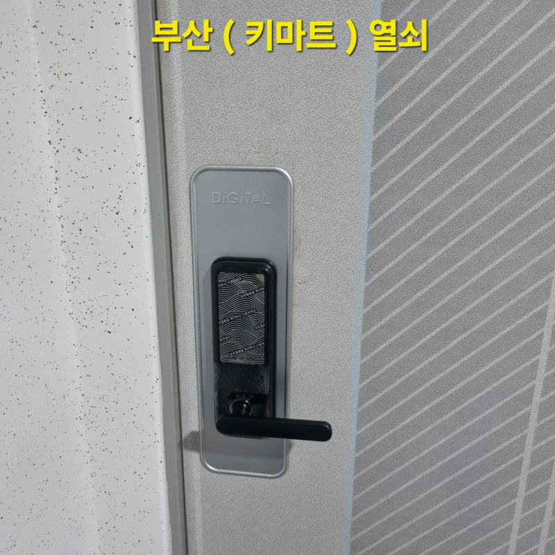 부산 동래구 수안동 조성하이츠 아파트 밀레 M500 무타공 핸들형 디지털 도어락 설치